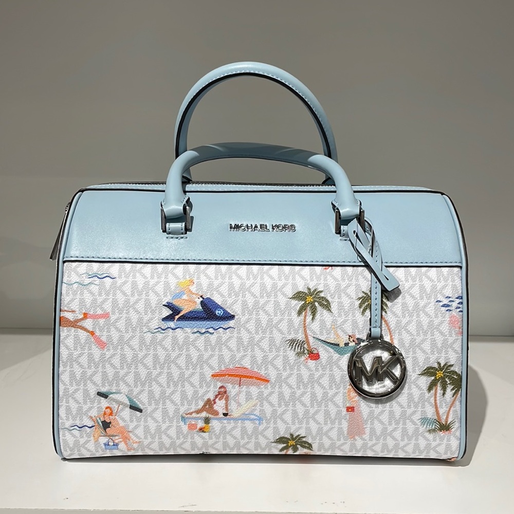 Michael Kors Girls Jet set travel med duffle bag crossbody NWT
